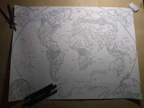 mapsburgh:Fantasy map of the world – buy a print on Etsy