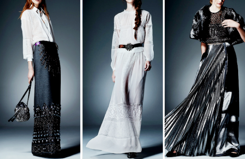 serenityharkness:starofthemourning:ashen-fae:fashion-runways:Alberta Ferretti Pre-Fall 2015Oh my, th