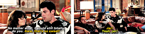 ryans-gosling:  Schmidt and the Douchebag Jar (requested by omnomnomnom92)