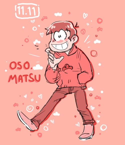 pinklemonfruit: doodle for oso day (b/l/matsus dont touch)