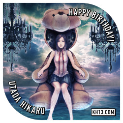 whatever-lies-beyond-thismorning:  kh13:   お誕生日おめでとう (Happy birthday to)   Utada Hikaru (born January 19th, 1983), she the singer of the theme songs for Kingdom Hearts, Kingdom Hearts II, and hopefully, Kingdom Hearts III! Utada Hikaru