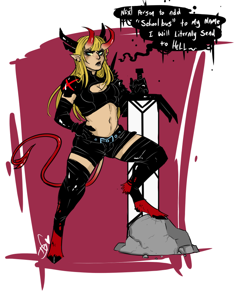 squidbiscuit:  I wish Illyana would keep her Darkchylde hooves and horns in her main