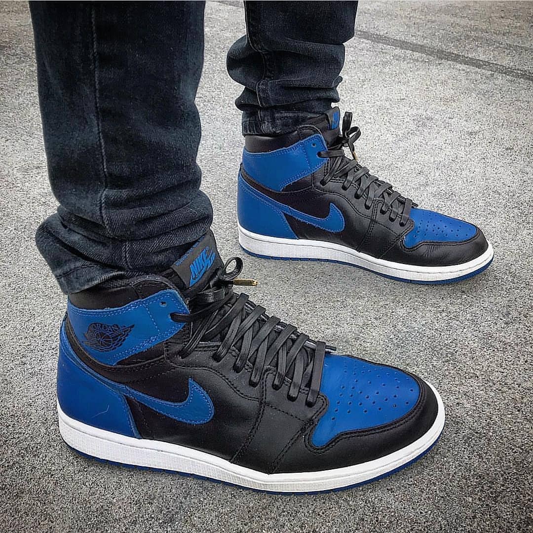 Elephant Print LE Custom Laces - Air Jordan I Retro Hi OG “Royal” # ...