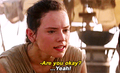 aarontaylorjohnson:  Rey’s a self-sufficient scavenger, who can speak various languages,