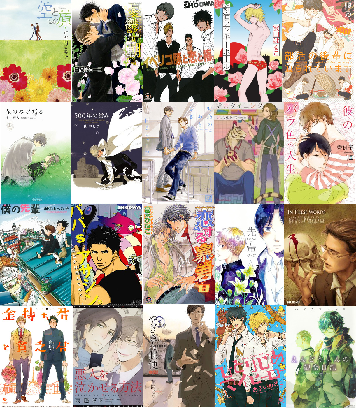 hamykia:  The Best 20 BL mangas of the year 2012 according to “Kono BL ga Yabai!