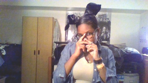 ryeloaf:  I got bunny ears and red lipstick and thought i was cute.