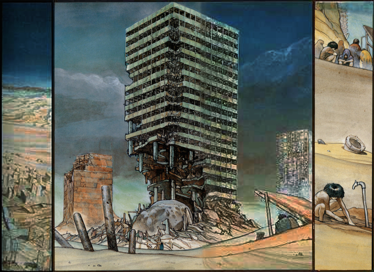 harveyjames:  Katsuhiro Otomo’s Watermelon Messiah. There is a high-res copy of