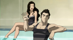 arbitrary-stag:  moghedien: girl why did you just jump into the pool just to swim over to korra and dramatically get back out in front of her we know why 