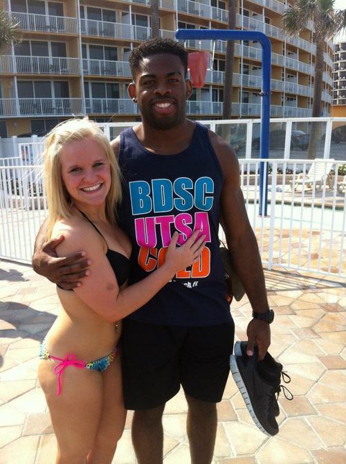 teen-interracial:  Yep…white teen girls sure seem to dig black men! You see it more and more.