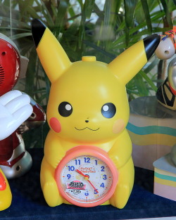 todayintokyo:  Spotted in a shop in Yanaka: a Pikachu clock