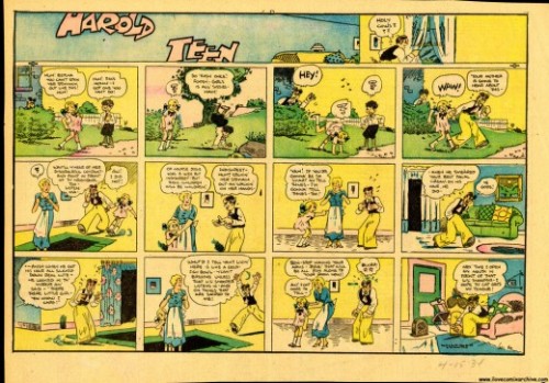 Harold teen comic strip from 1920&rsquo;s link Erin
