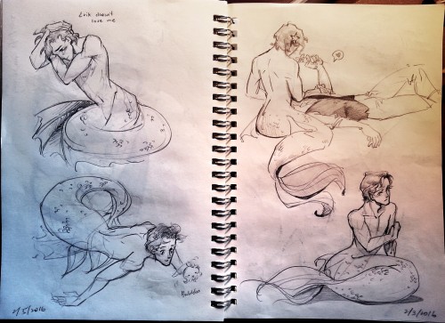 thacmis:complete pages of more cherik mermaid sketches(click on them to see them in better res)