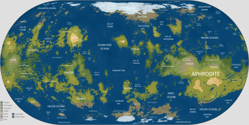 tea-for-one-please:spaceexp: What a terraformed Venus with realistic climates would look like b