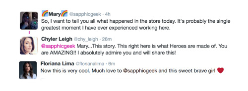 sanverscentral: @sapphicgeek: So, I want to tell you all what happened in the store today. It’