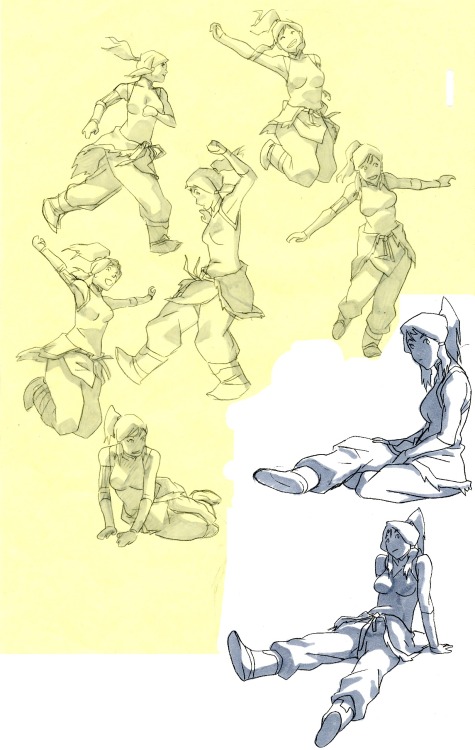 as-warm-as-choco:Warm-up sketches before storyboarding in 2010 on the production of NICKELODEON’S AVATAR: THE LEGEND OF KORRA at Studio Mir in Seoul Korea by LeSean Thomas (deviantart / site / tumblr) (High-Res) ! Creator of the graphic novel