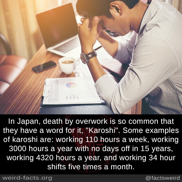 Weird Facts In Japan Death By Overwork Is So Common That They