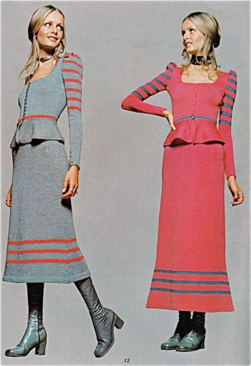 vintageeveryday:The Twiggy Book of Knitting Machine Patterns (1970)These are fantastic