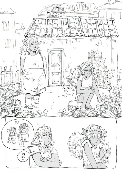 I just finished my Inktober comic about a cute elf and dwarf! You can read it on my Twitter or Insta