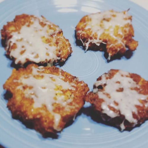 Chanukah Latkes with cheddar cheese…don’t knock it til you try it! #jewish #jewishfood 