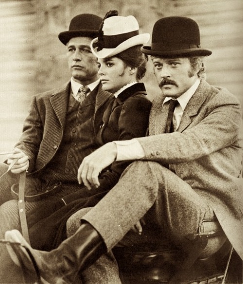 indypendent-thinking:  “Butch Cassidy and the Sundance Kid” (1969) Paul Newman, Katharine Ross, Robert Redford