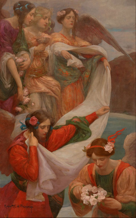 Rupert Bunny -  Angels Descending - 1897