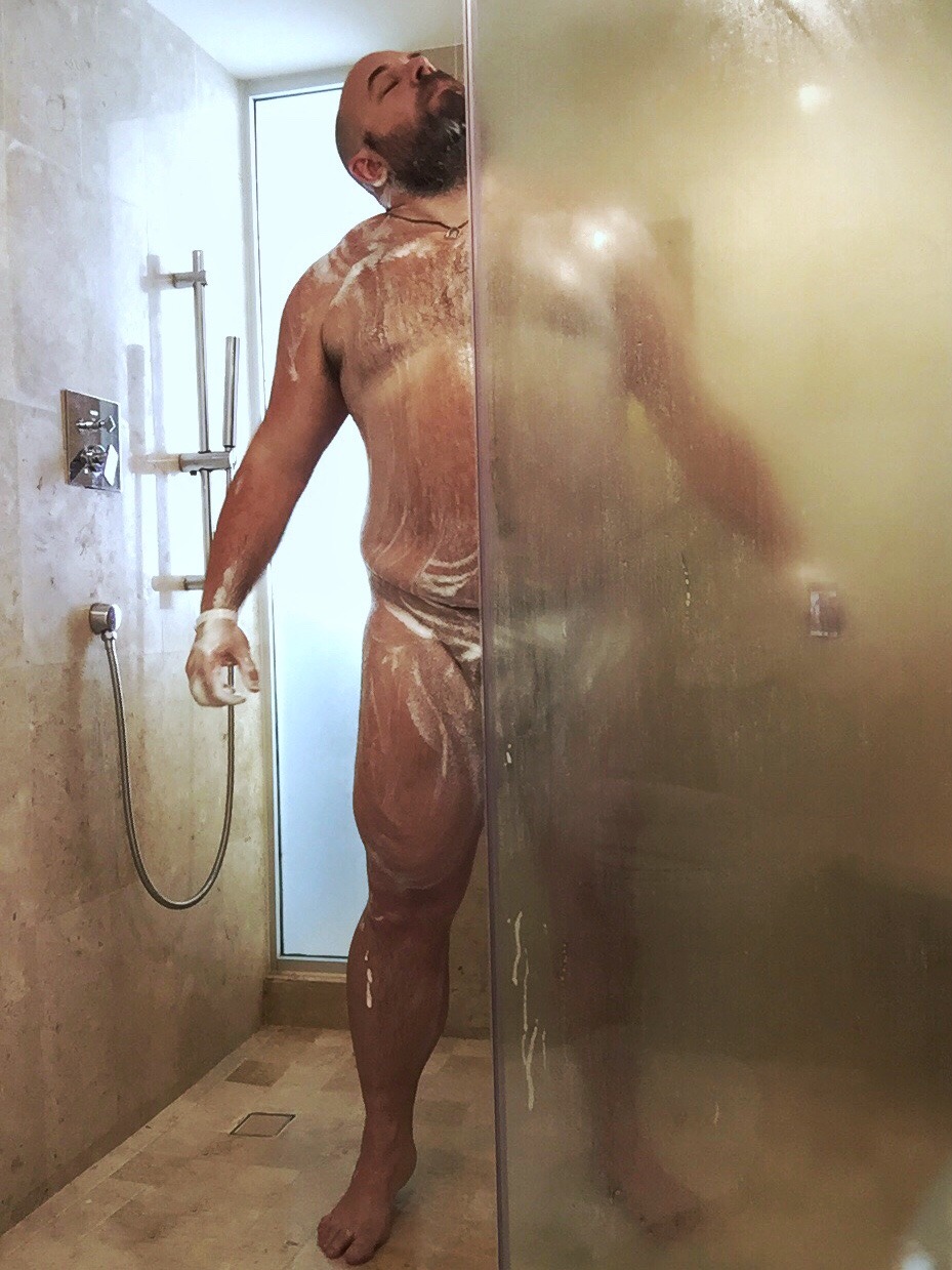 skinandearth:  odd shower series: sheraton buganvilias  (puerto vallarta, mexico