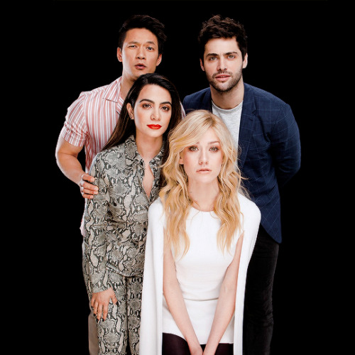 nephilimdaily: Katherine McNamara, Emeraude Toubia, Matthew Daddario & Harry Shum Jr. | BUILD Se