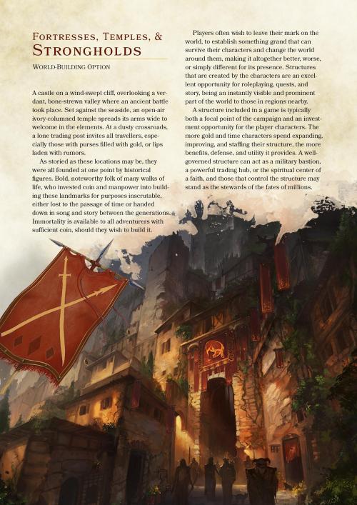 WH} Fortresses, Temples, & Strongholds, rules for building and customizing  player-owned structures! - Dungeon Masters Guild