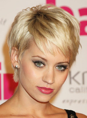 Short pixie haircuts front and back