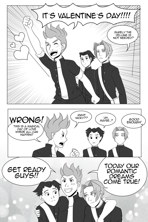 azherwind-art: Happy valentine´s day! This is a bit of an advance of the Ace Attorney comic im