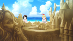 kohaku-basement:  [Have you noticed this little sand warrior on top of one of titans and actually have you noticed those sand titans?!] 