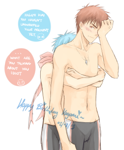 annciel7:  Happy birthday Kagami!! I’ll forever love drawing his embarrassed expression hurrhurr 