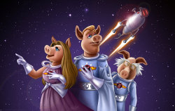 thehappysorceress:  Pigs in Space by Sawuinhaff