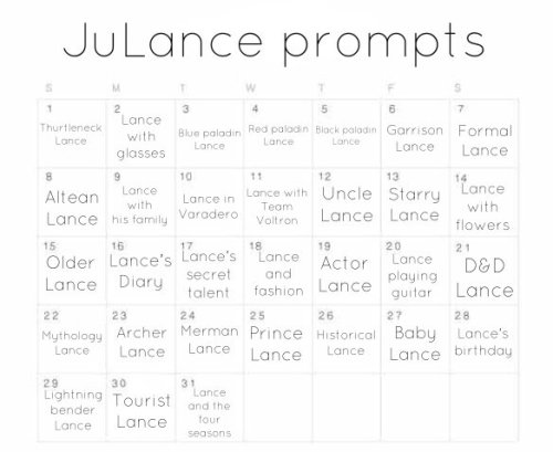 lyvii-o: I’ll be doing #JuLance with these prompts i took from  @roymvstangs hellyeah Count me in #J