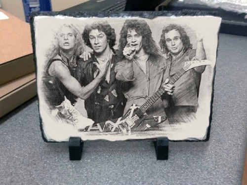 Van Halen Sketch on a Slate