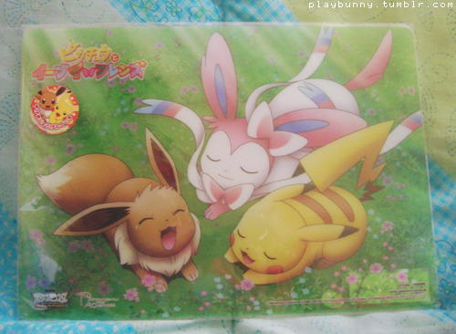 eeee i got a few new Sylveon things today ovothe top picture is a limited edition