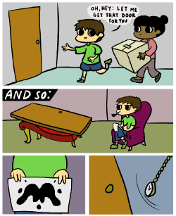 doodleforfood:  Door: Nobody gets me  :(