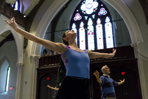 Photos from a rehearsal for José Mateo Ballet Theatre’s production of The Nutcracker at Harvar