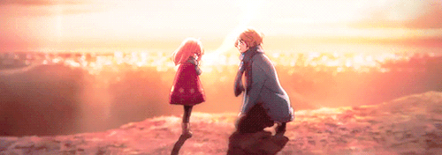 Mirai and her mother || “Kyoukai No Kanata - I’ll be here”  