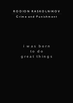 baudelairesgirl:favorite male characters (1/?) → RODION ROMANOVICH RASKOLNIKOV (Crime and Punishment