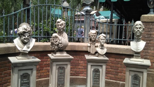 I took some pics at Momento Mori, and the actual busts outside of the Haunted Mansion in Disney World. 