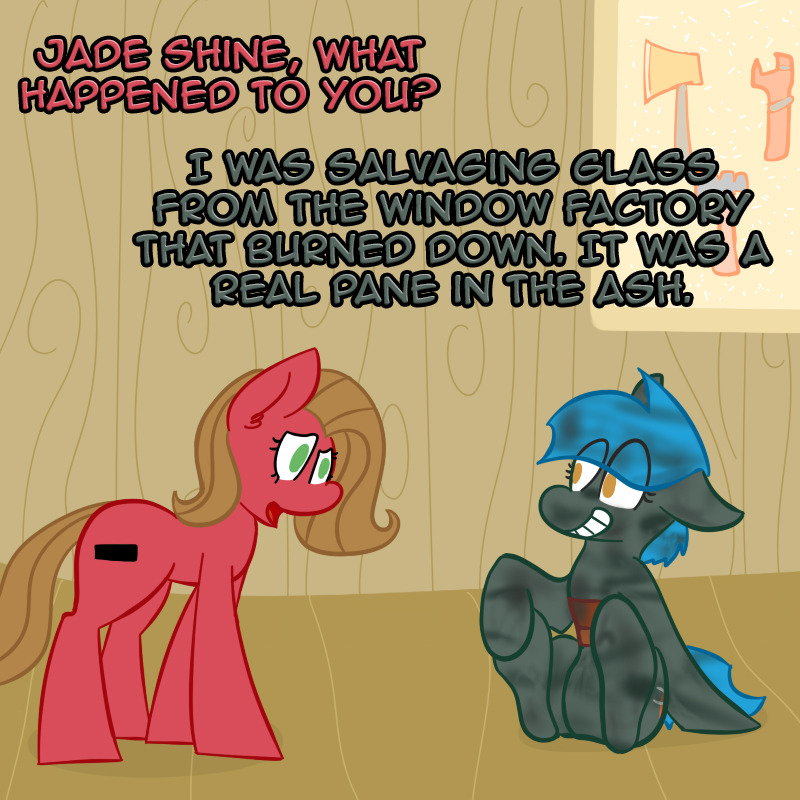 ask-jade-shine:  askpun:  Say hello to one of the neighborhood fix-it ponies, Jade