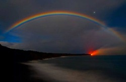 nocturnalsidhe:  “Anuenue Kau Po” or “Lunar Rainbow” or the more commonly used “MOONBOW” , Big Island Of Hawai'i…