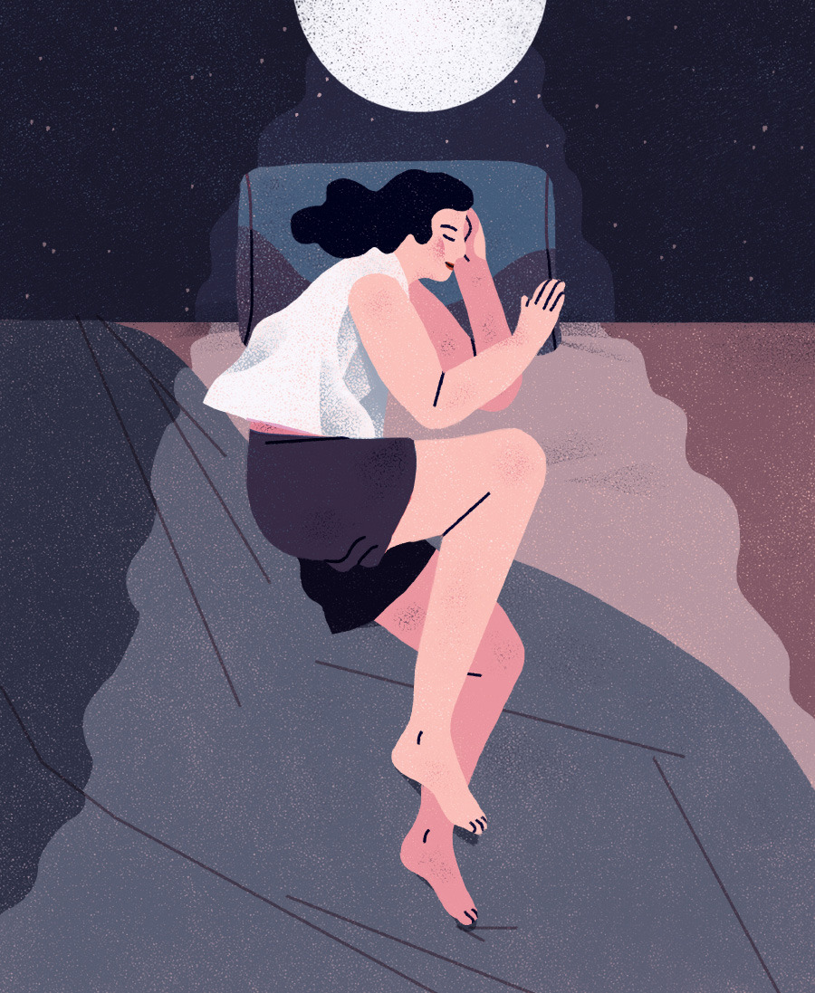 Sleep for Boston MagazineIllustration by Jeannie PhanWellness illustration about the importance of sleep.instagram / twitter / prints