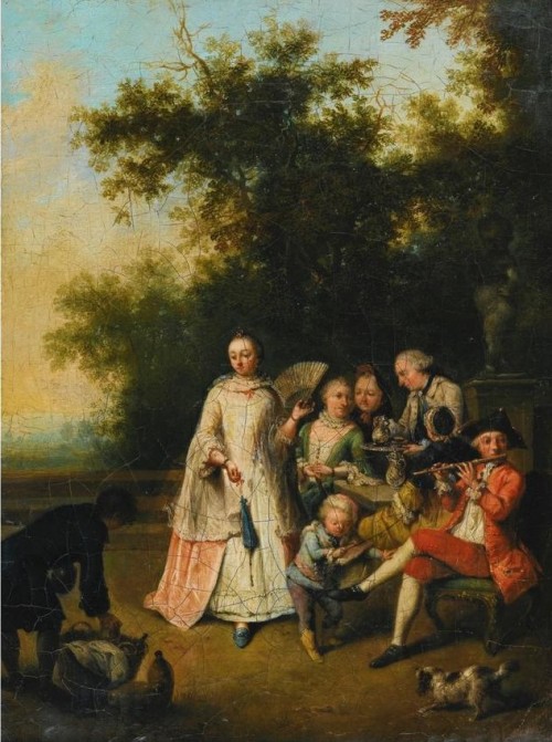 Johann Conrad Seekatz (1719–1768)Scènes des concert dans les parcs