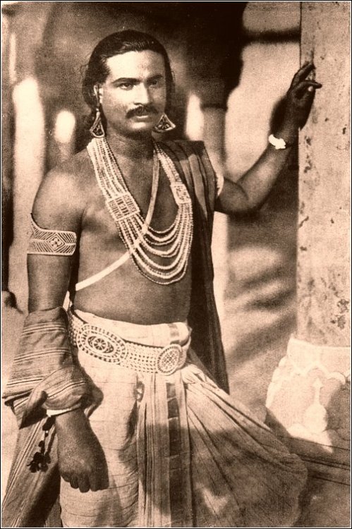 Sarada Ukil as King Suddhodana, Light of Asia, c. 1925