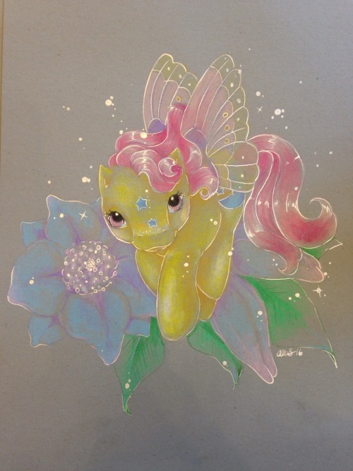 daintysweetheart: Starry wings… With silver ink accents of course :P