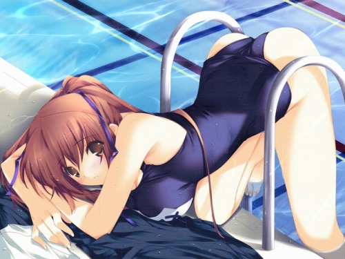 iizuki tasuku dead or alive kasumi school swimsuit swimsuits wet paper texture | #108289 | yande.re