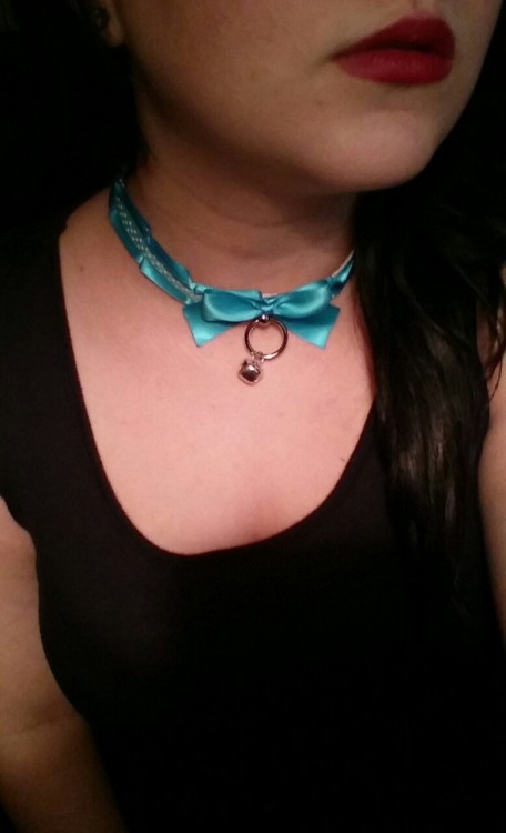 kittensplaypenshop:  bratty-lolita:My new collar from kittensplaypenshop is here finally! I’m in love with it, thanks so much you girls are amazing! 💕  I’m very happy you like it hun!!  ^_^