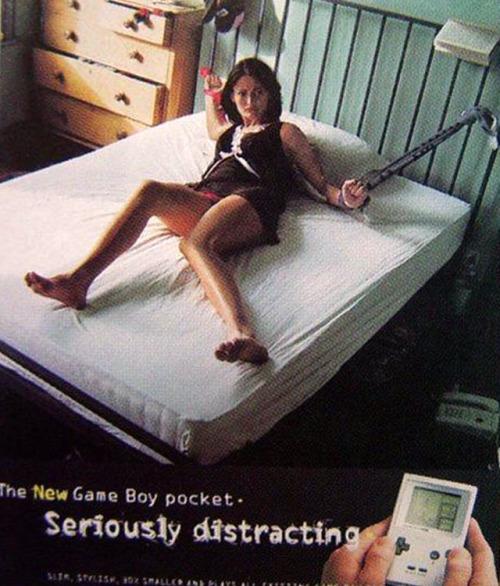 nerdsandgamersftw:  pxlbyte:  Gameboy ads were weird… Maybe Nintendo needs to go back to this type of advertising for the Wii U?  I’m at a loss for words 